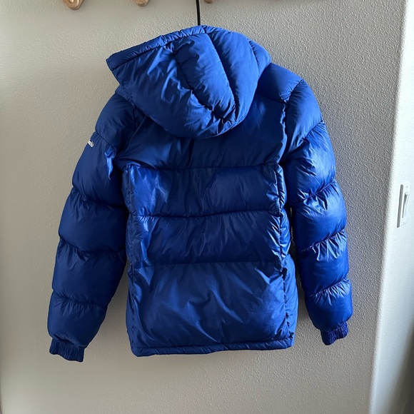 Blue puffer down omniheat jacket coat - Picture 5 of 6